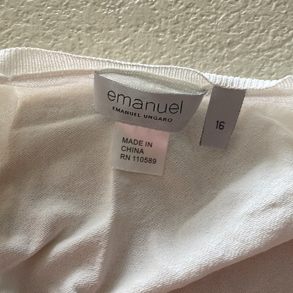 Emanuel Emanuel ungaro white wrap cardigan - Picture 4 of 4